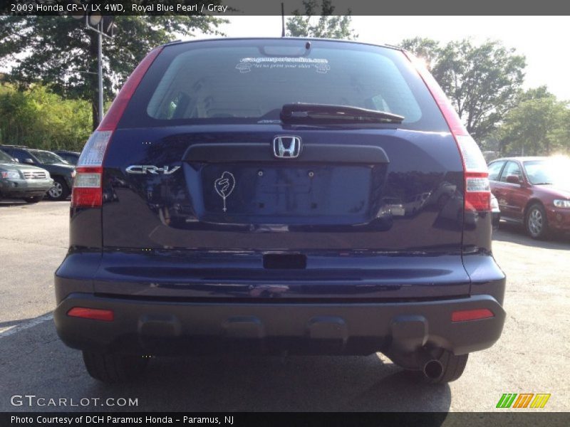 Royal Blue Pearl / Gray 2009 Honda CR-V LX 4WD
