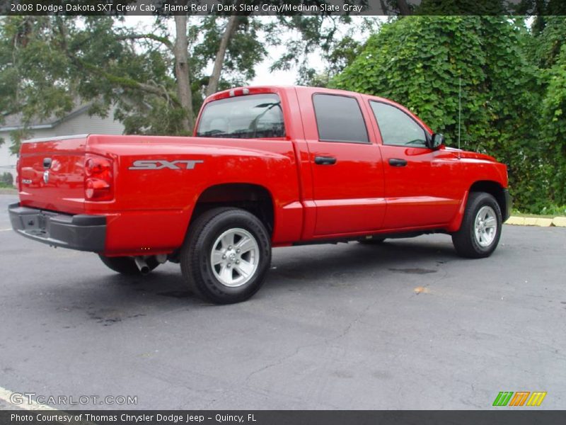 Flame Red / Dark Slate Gray/Medium Slate Gray 2008 Dodge Dakota SXT Crew Cab