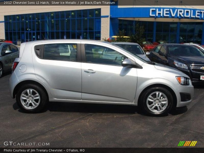 Silver Ice Metallic / Jet Black/Dark Titanium 2012 Chevrolet Sonic LS Hatch