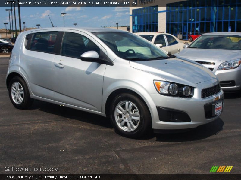Silver Ice Metallic / Jet Black/Dark Titanium 2012 Chevrolet Sonic LS Hatch