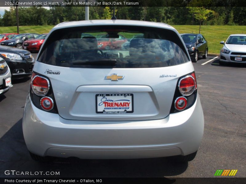 Silver Ice Metallic / Jet Black/Dark Titanium 2012 Chevrolet Sonic LS Hatch