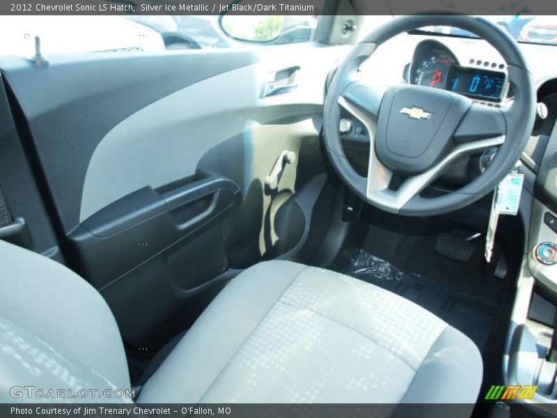 Silver Ice Metallic / Jet Black/Dark Titanium 2012 Chevrolet Sonic LS Hatch