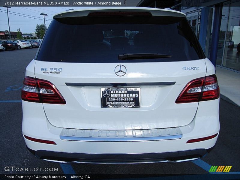 Arctic White / Almond Beige 2012 Mercedes-Benz ML 350 4Matic