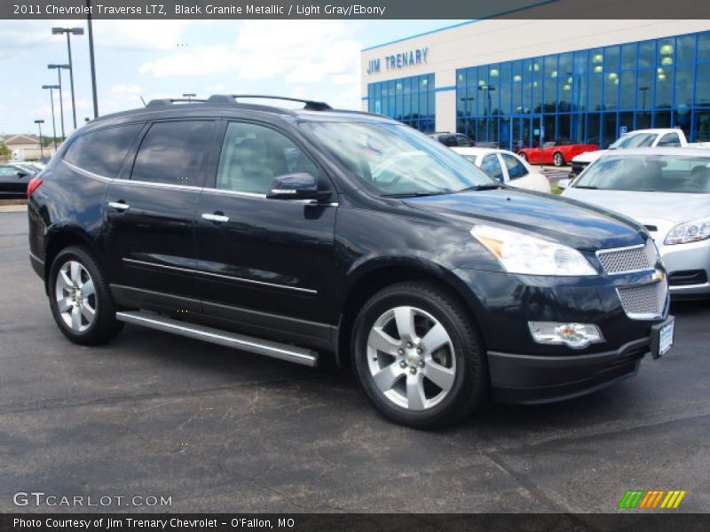 Black Granite Metallic / Light Gray/Ebony 2011 Chevrolet Traverse LTZ