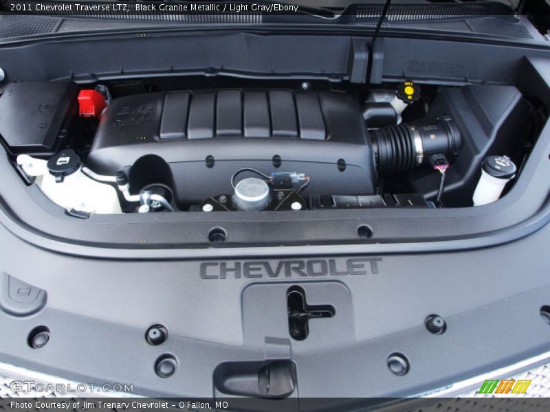 Black Granite Metallic / Light Gray/Ebony 2011 Chevrolet Traverse LTZ