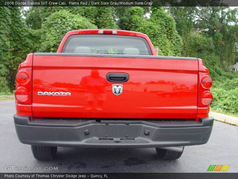 Flame Red / Dark Slate Gray/Medium Slate Gray 2008 Dodge Dakota SXT Crew Cab