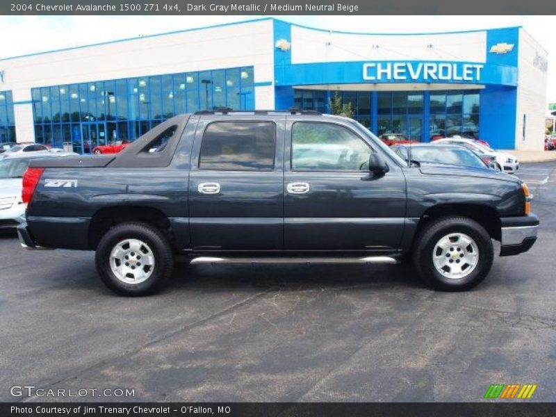 Dark Gray Metallic / Medium Neutral Beige 2004 Chevrolet Avalanche 1500 Z71 4x4