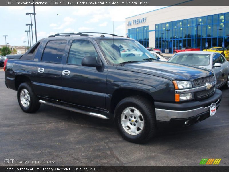 Dark Gray Metallic / Medium Neutral Beige 2004 Chevrolet Avalanche 1500 Z71 4x4