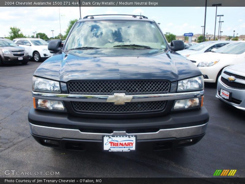 Dark Gray Metallic / Medium Neutral Beige 2004 Chevrolet Avalanche 1500 Z71 4x4