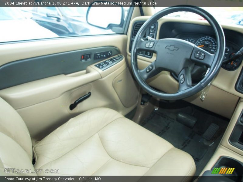 Dark Gray Metallic / Medium Neutral Beige 2004 Chevrolet Avalanche 1500 Z71 4x4