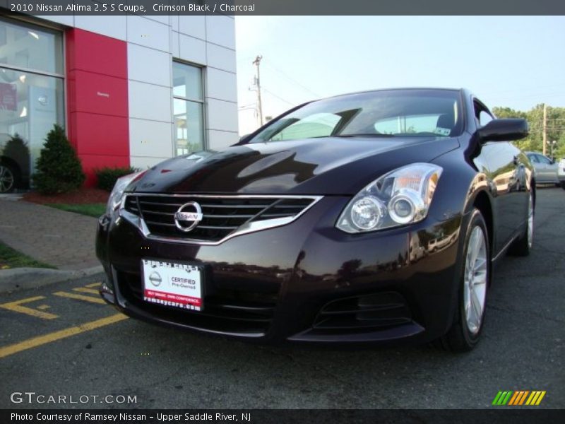 Crimson Black / Charcoal 2010 Nissan Altima 2.5 S Coupe