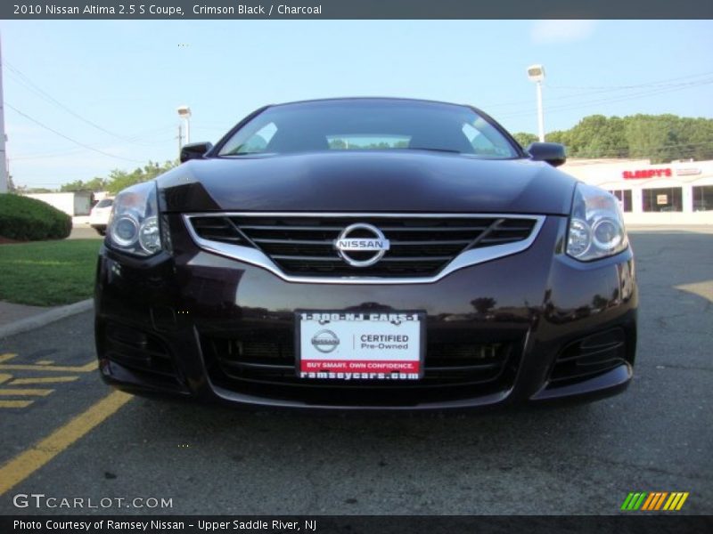 Crimson Black / Charcoal 2010 Nissan Altima 2.5 S Coupe