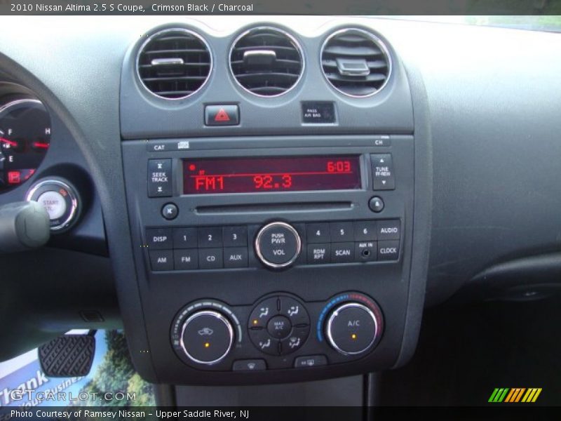 Crimson Black / Charcoal 2010 Nissan Altima 2.5 S Coupe