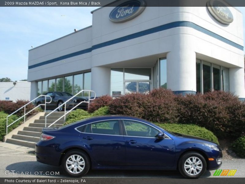 Kona Blue Mica / Black 2009 Mazda MAZDA6 i Sport