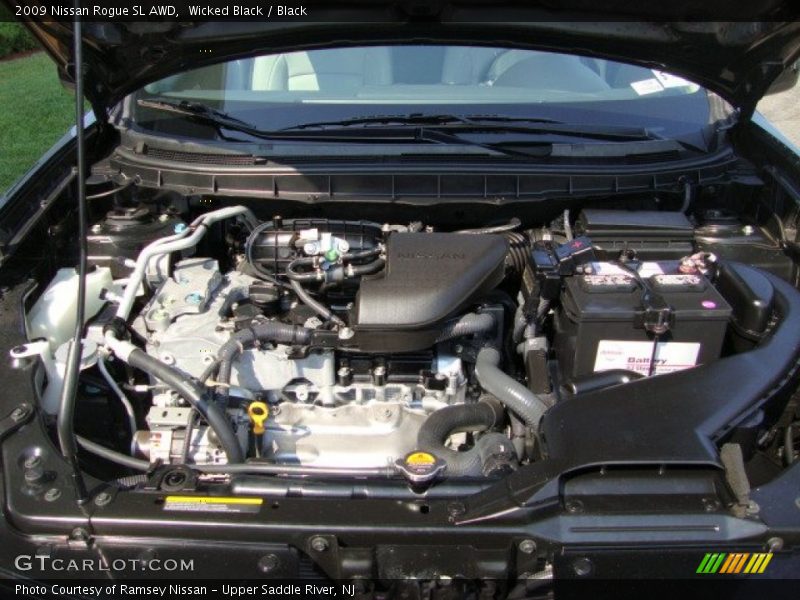 Wicked Black / Black 2009 Nissan Rogue SL AWD