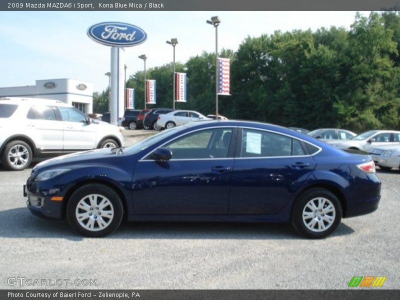 Kona Blue Mica / Black 2009 Mazda MAZDA6 i Sport