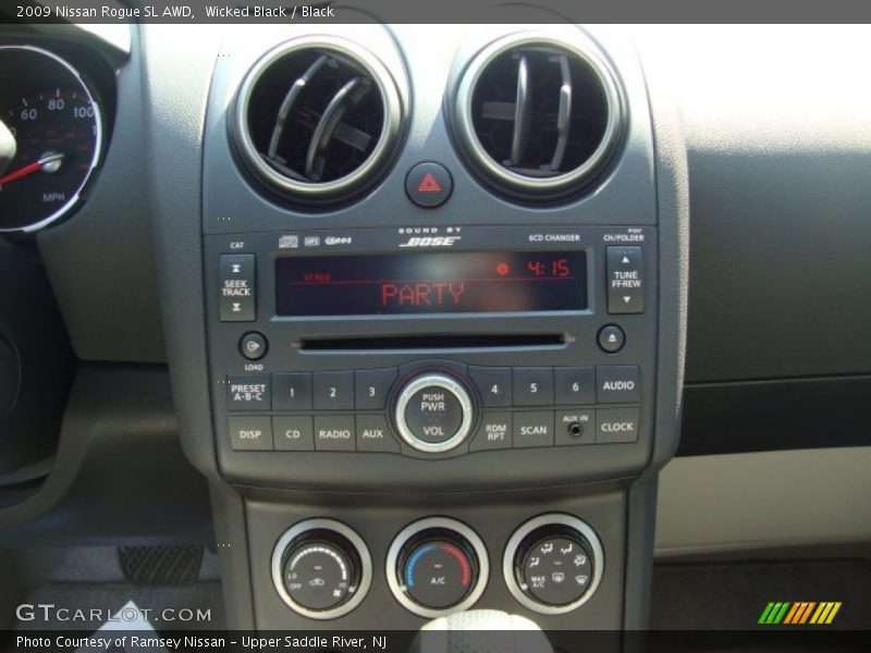 Wicked Black / Black 2009 Nissan Rogue SL AWD