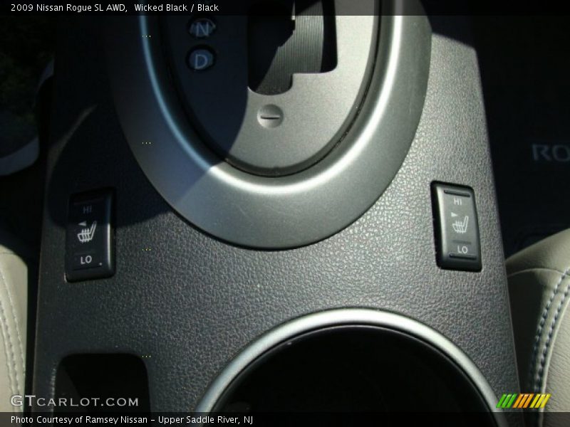 Wicked Black / Black 2009 Nissan Rogue SL AWD