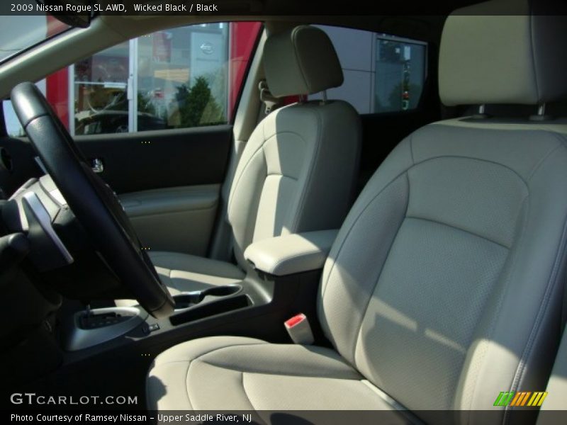 Wicked Black / Black 2009 Nissan Rogue SL AWD