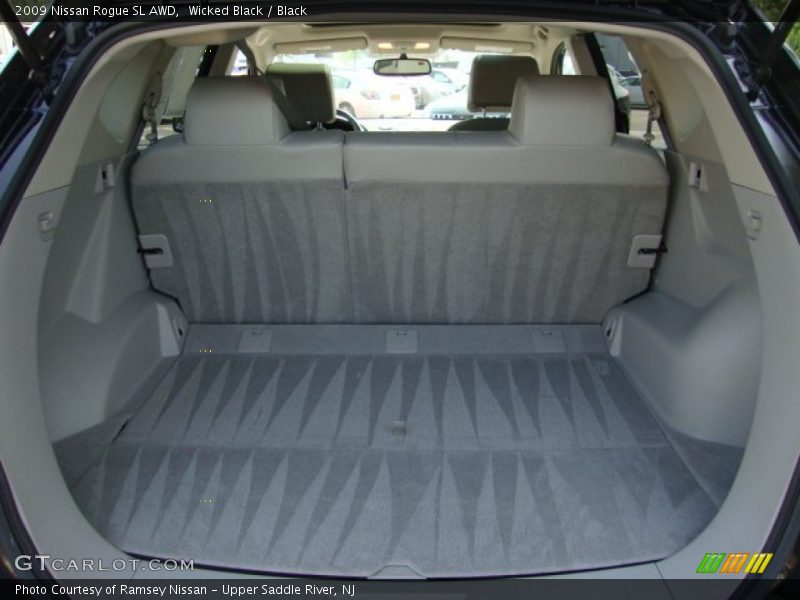 Wicked Black / Black 2009 Nissan Rogue SL AWD