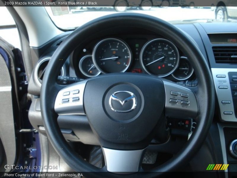 Kona Blue Mica / Black 2009 Mazda MAZDA6 i Sport