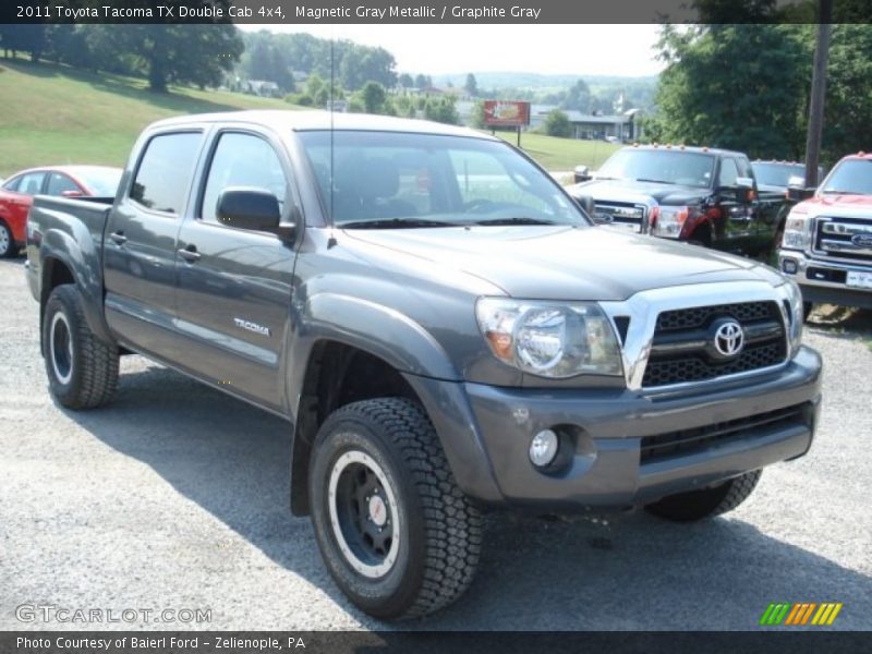 Magnetic Gray Metallic / Graphite Gray 2011 Toyota Tacoma TX Double Cab 4x4