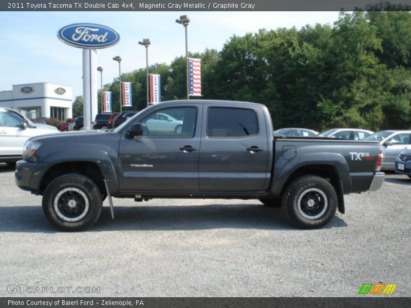 Magnetic Gray Metallic / Graphite Gray 2011 Toyota Tacoma TX Double Cab 4x4