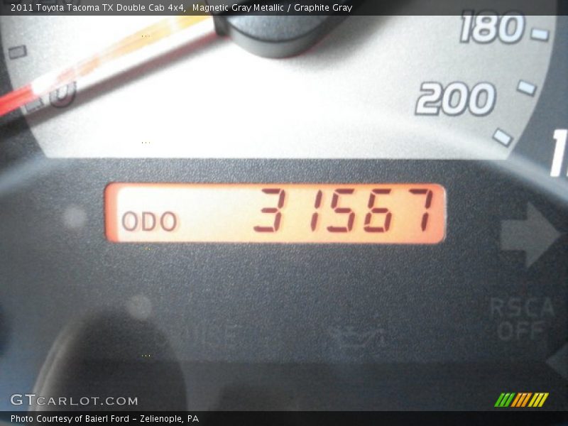 Magnetic Gray Metallic / Graphite Gray 2011 Toyota Tacoma TX Double Cab 4x4