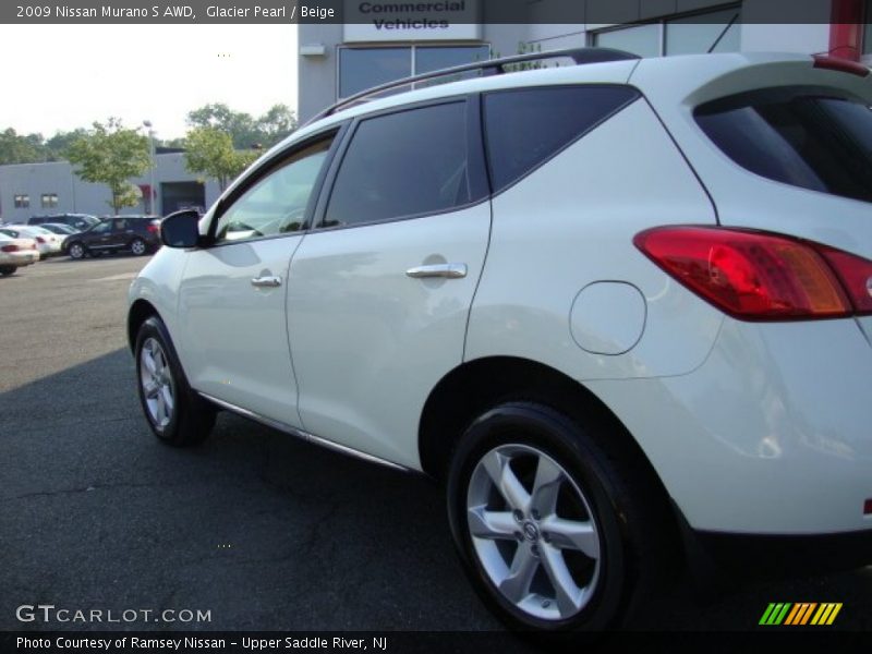 Glacier Pearl / Beige 2009 Nissan Murano S AWD