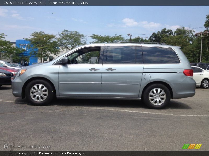 Ocean Mist Metallic / Gray 2010 Honda Odyssey EX-L