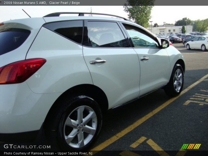 Glacier Pearl / Beige 2009 Nissan Murano S AWD