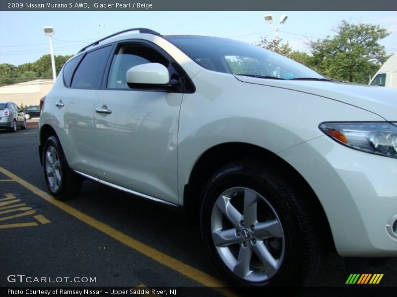 Glacier Pearl / Beige 2009 Nissan Murano S AWD