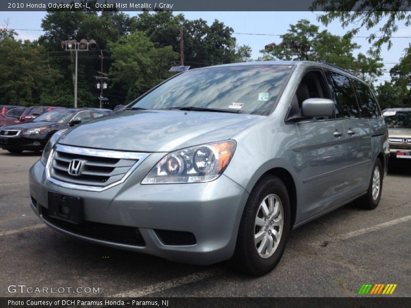 Ocean Mist Metallic / Gray 2010 Honda Odyssey EX-L