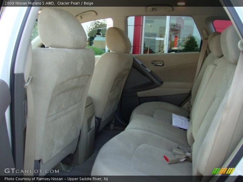 Glacier Pearl / Beige 2009 Nissan Murano S AWD