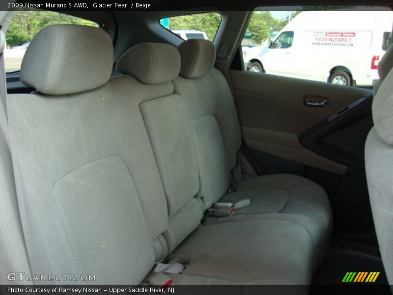 Glacier Pearl / Beige 2009 Nissan Murano S AWD