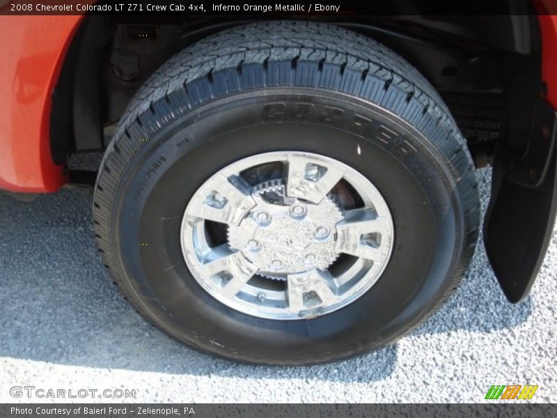 Inferno Orange Metallic / Ebony 2008 Chevrolet Colorado LT Z71 Crew Cab 4x4
