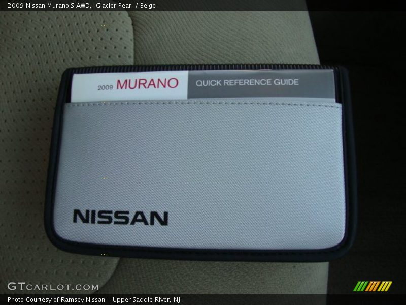 Glacier Pearl / Beige 2009 Nissan Murano S AWD