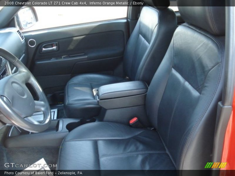 Inferno Orange Metallic / Ebony 2008 Chevrolet Colorado LT Z71 Crew Cab 4x4
