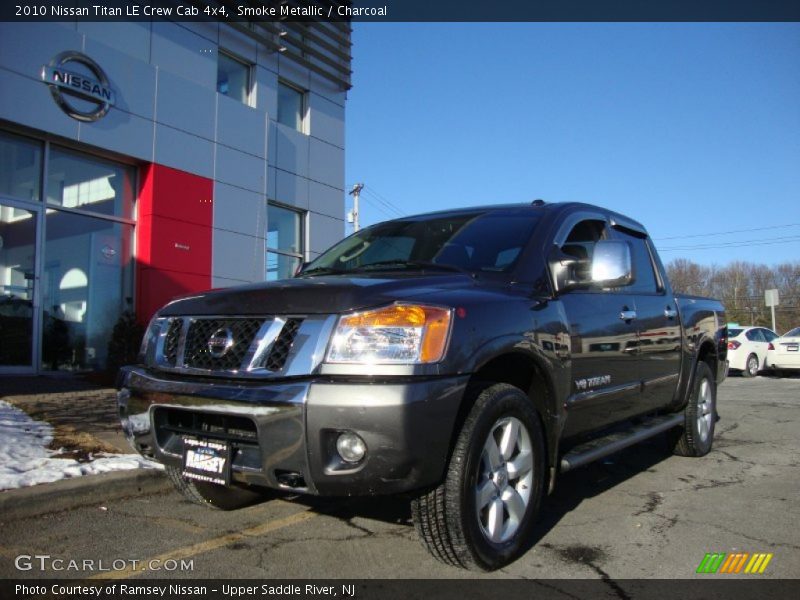 Smoke Metallic / Charcoal 2010 Nissan Titan LE Crew Cab 4x4