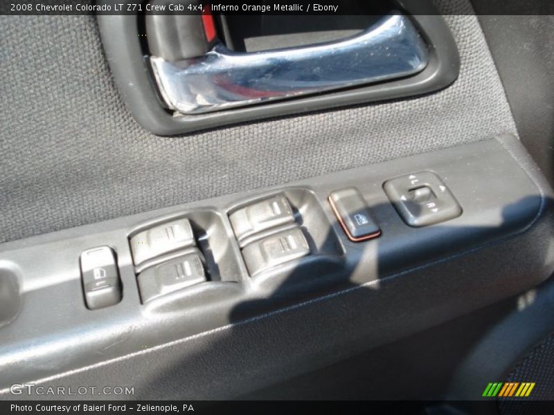 Inferno Orange Metallic / Ebony 2008 Chevrolet Colorado LT Z71 Crew Cab 4x4
