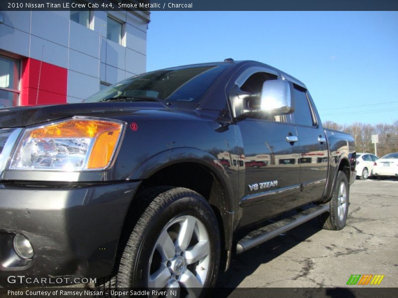 Smoke Metallic / Charcoal 2010 Nissan Titan LE Crew Cab 4x4
