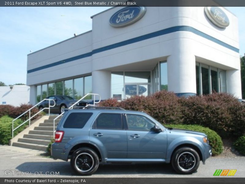 Steel Blue Metallic / Charcoal Black 2011 Ford Escape XLT Sport V6 4WD