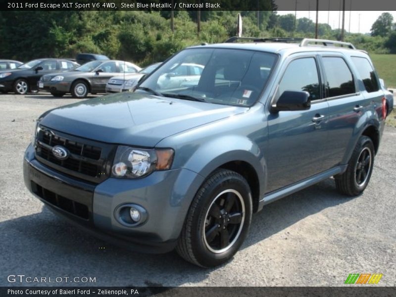 Steel Blue Metallic / Charcoal Black 2011 Ford Escape XLT Sport V6 4WD