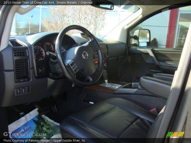 Smoke Metallic / Charcoal 2010 Nissan Titan LE Crew Cab 4x4