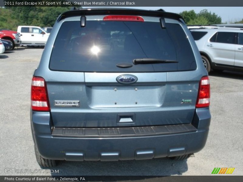 Steel Blue Metallic / Charcoal Black 2011 Ford Escape XLT Sport V6 4WD