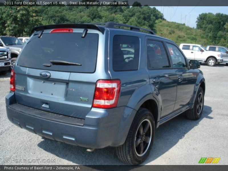 Steel Blue Metallic / Charcoal Black 2011 Ford Escape XLT Sport V6 4WD