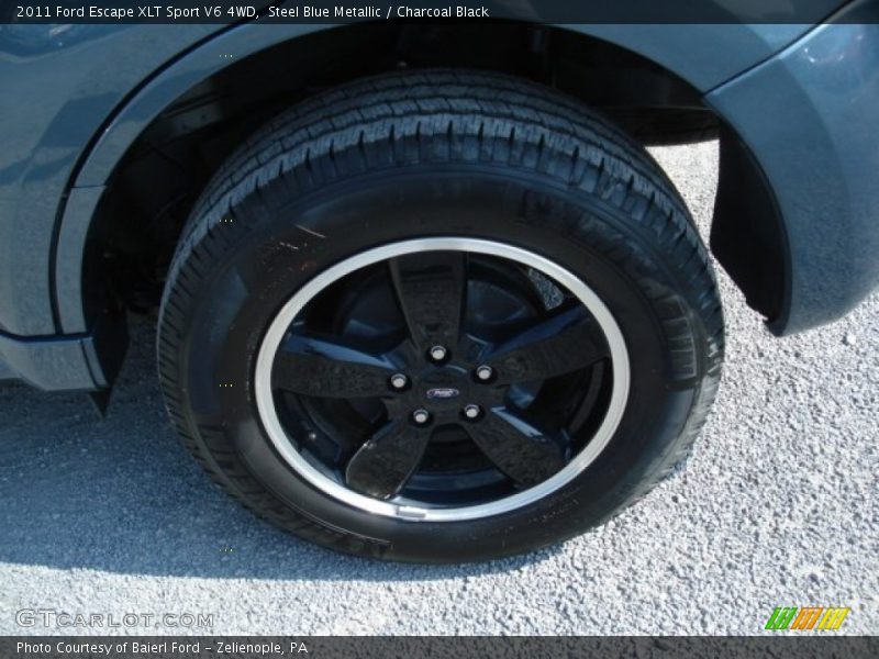 Steel Blue Metallic / Charcoal Black 2011 Ford Escape XLT Sport V6 4WD