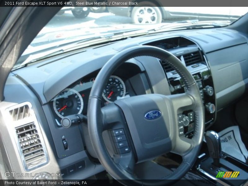 Steel Blue Metallic / Charcoal Black 2011 Ford Escape XLT Sport V6 4WD