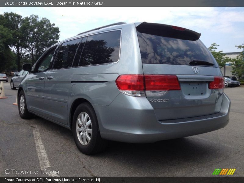 Ocean Mist Metallic / Gray 2010 Honda Odyssey EX-L