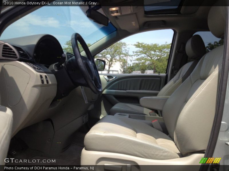 Ocean Mist Metallic / Gray 2010 Honda Odyssey EX-L